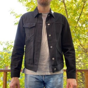Size M - Nudie Jeans Denim Jacket - Black
